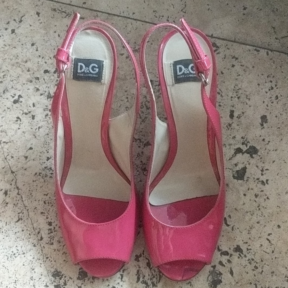 Barbie Hot Pink patent leather heels